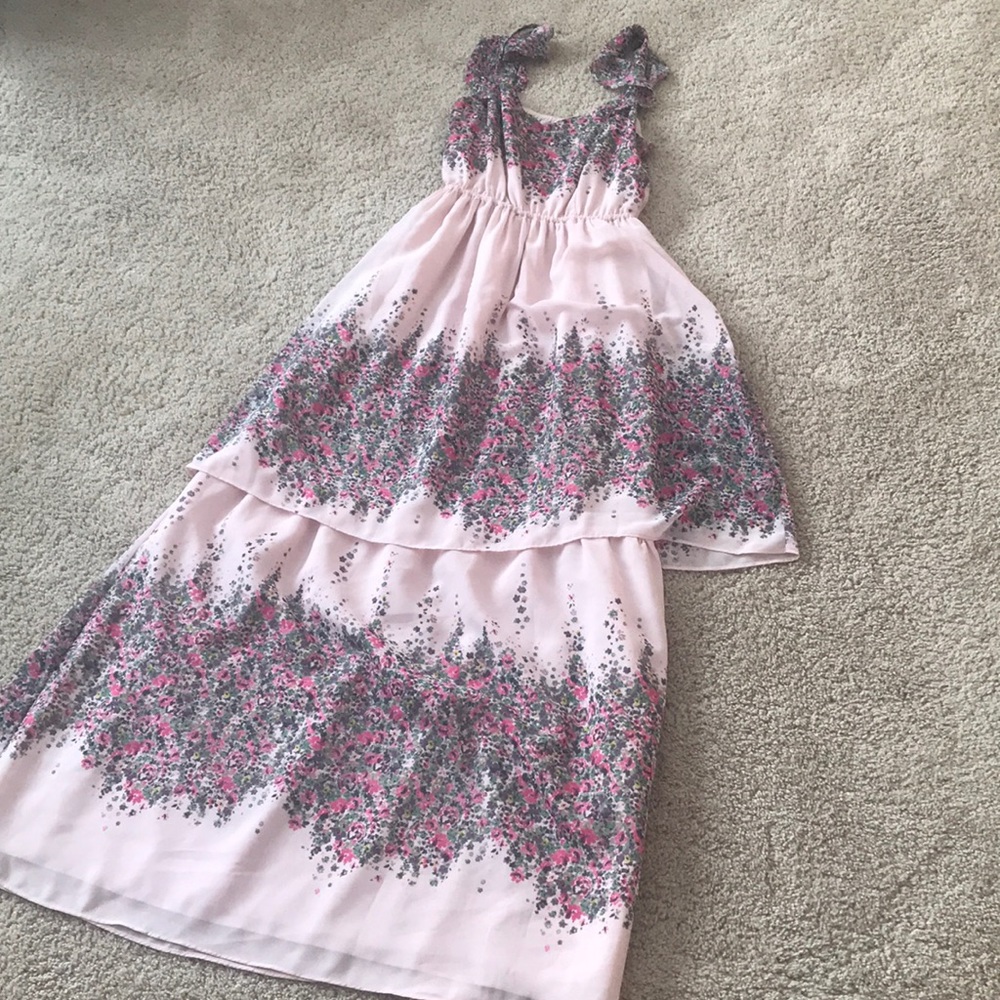 LC tiered floral maxi